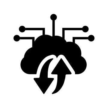 Backup, big, data icon. Stock Illustration