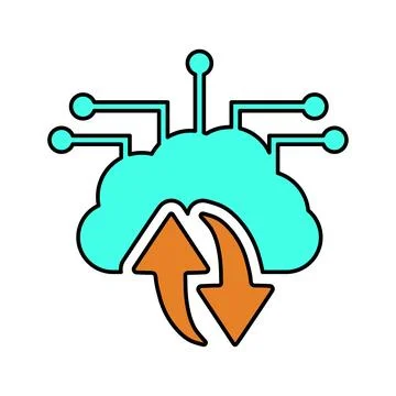 Backup, big, data icon. Stock Illustration