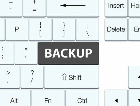 Backup black keyboard button 스톡 일러스트