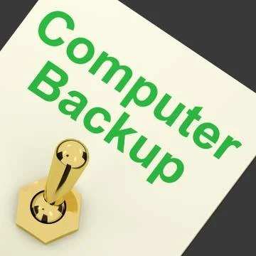 Backup computer switch for archiving and storage 스톡 일러스트