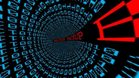 Backup data tunnel Illustrazione stock