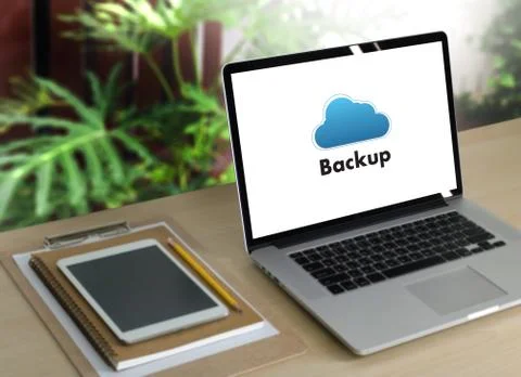 Backup Download copies of data, Computing Digital Data transferring Fotos Stock
