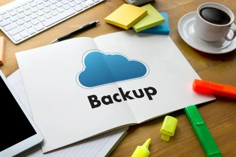 Backup Download copies of data, Computing Digital Data transferring 写真素材