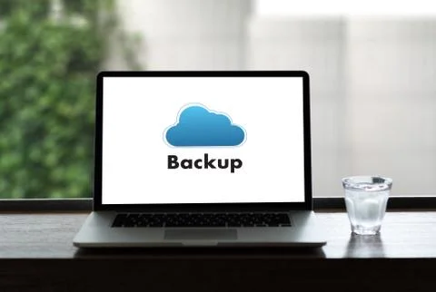 Backup Download copies of data, Computing Digital Data transferring Stock Photos