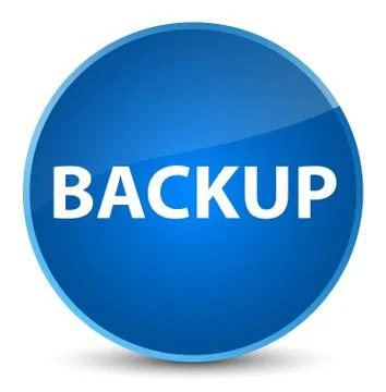 Backup elegant blue round button 스톡 일러스트