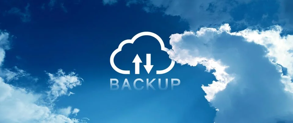 Backup files and data on internet with cloud storage technology that sync a.. Stock Photos