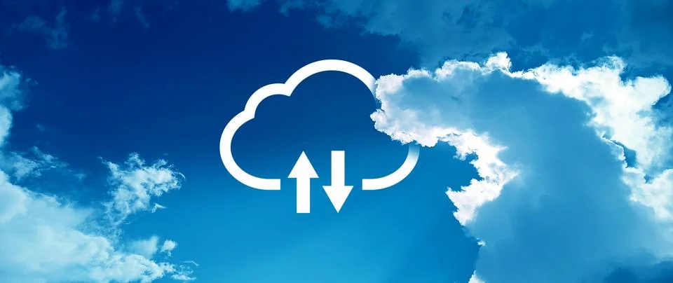 Backup files and data on internet with cloud storage technology that sync a.. Stock Photos