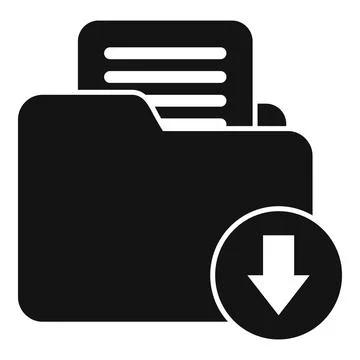 Backup folder icon simple vector. Data storage 스톡 일러스트