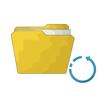 Backup folder illustration Stock-Illustration