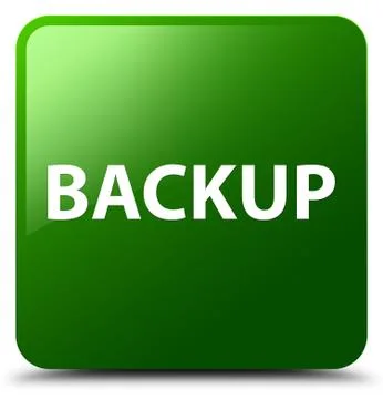 Backup green square button 스톡 일러스트