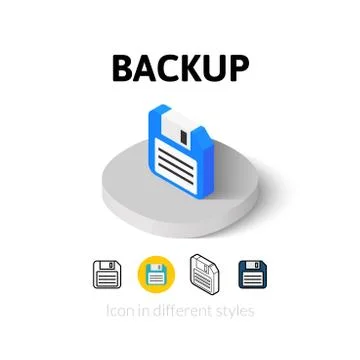 Backup icon in different style Stock Illustration