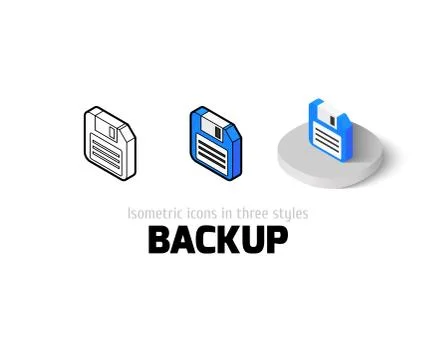 Backup icon in different style Stock Illustration