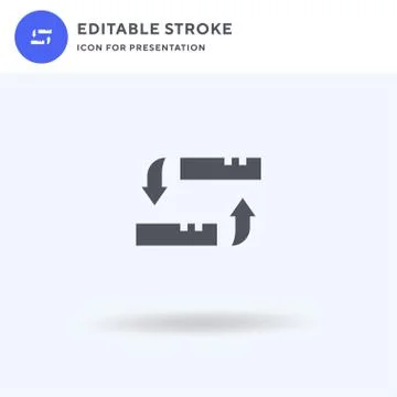 Backup icon vector, filled flat sign, solid pictogram isolated on white, logo Stock Illustration