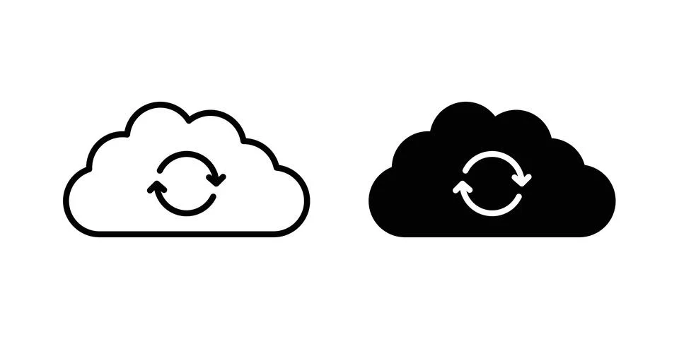 Backup icon vector symbol graphics Stock Illustration