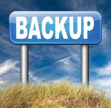 Backup Illustrazione stock
