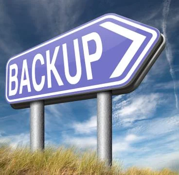 Backup Illustrazione stock