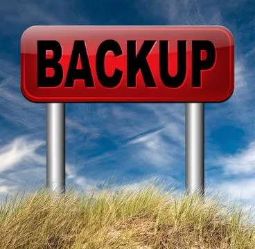 Backup Stock Illustration
