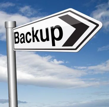 Backup Illustrazione stock