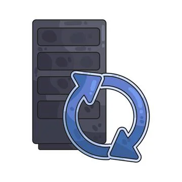 Backup illustration 库存插图