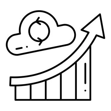Backup Line Icon Stock Illustration