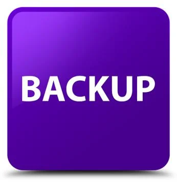 Backup purple square button Stock Illustration