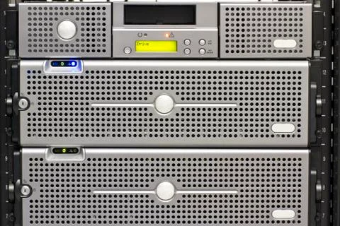 Backup robot and san Stock Photos