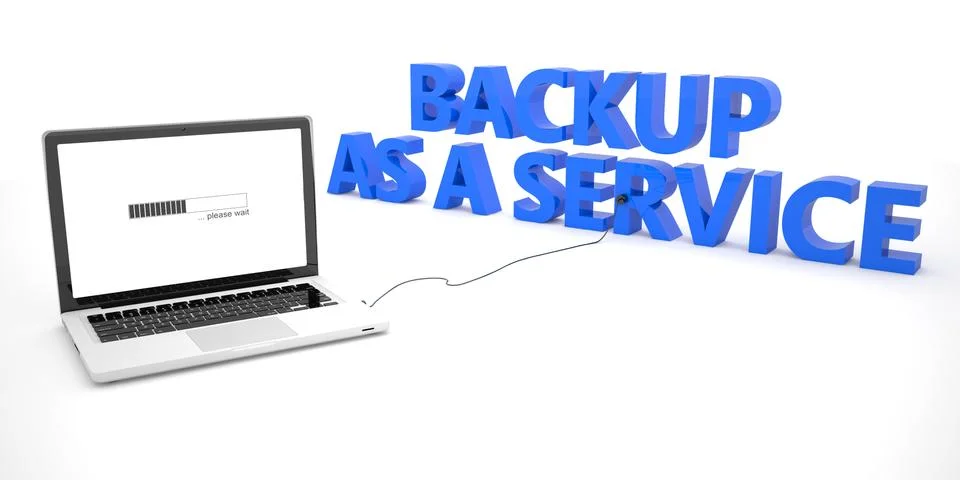 Backup as a Service Stock Illustration