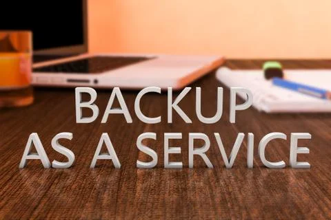 Backup as a Service Stock Illustration