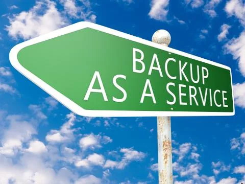 Backup as a Service Stock Illustration