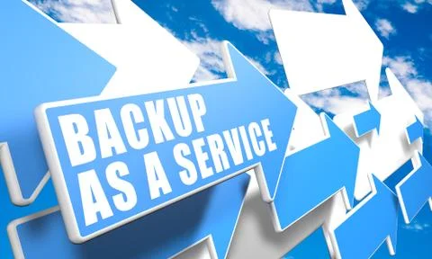 Backup as a Service Stock Illustration