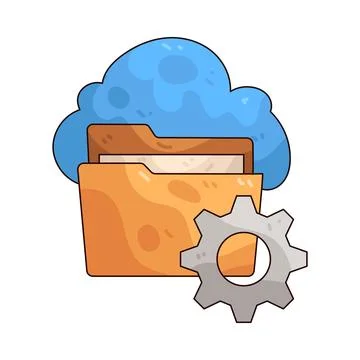 Backup setting illustration Stock Illustration