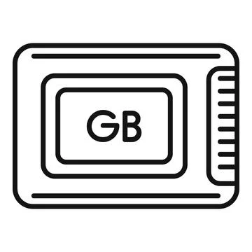 Backup shutter solid icon outline vector. Focus datacenter Stock Illustration