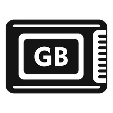 Backup shutter solid icon simple vector. Focus datacenter Stock Illustration