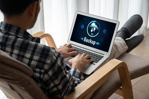 Backup Storage Data Internet Technology Business concept snugly 写真素材