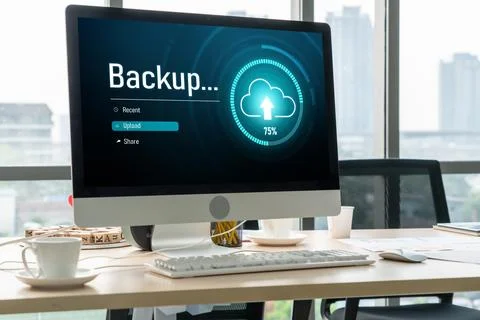 Backup Storage Data Internet Technology Business concept snugly 写真素材