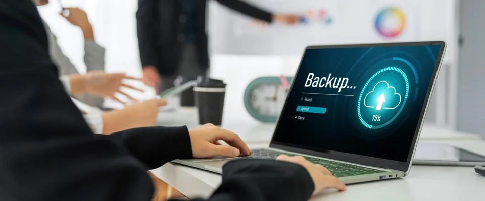 Backup Storage Data Internet Technology Business concept snugly 写真素材