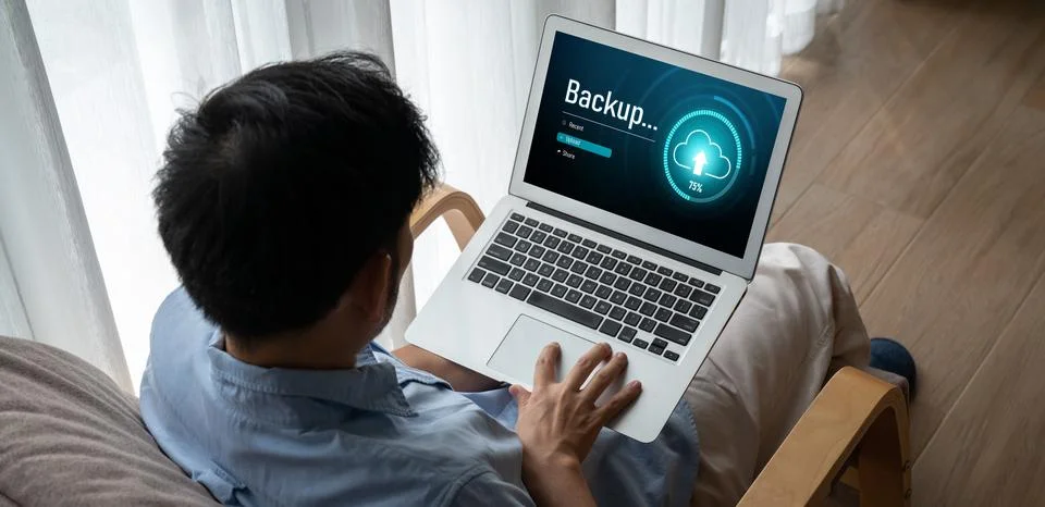 Backup Storage Data Internet Technology Business concept snugly Stock Photos