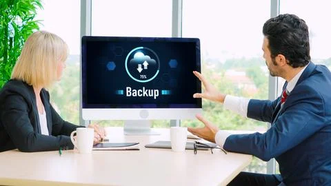 Backup Storage Data Internet Technology Business concept snugly 写真素材
