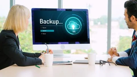 Backup Storage Data Internet Technology Business concept snugly 写真素材