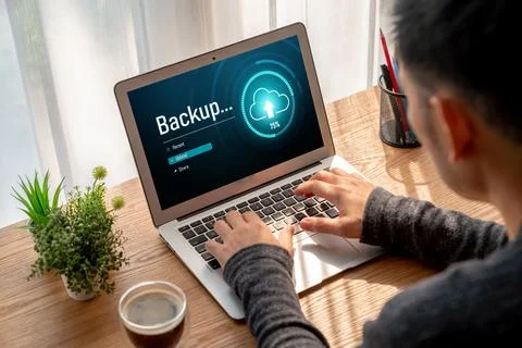 Backup Storage Data Internet Technology Business concept snugly Stock Photos