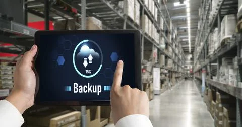 Backup Storage Data Internet Technology Business concept snugly 写真素材