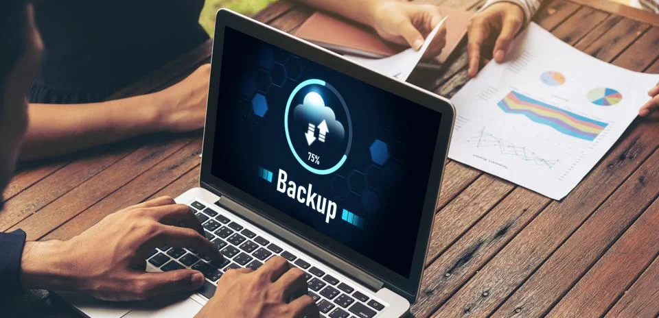 Backup Storage Data Internet Technology Business concept snugly 写真素材