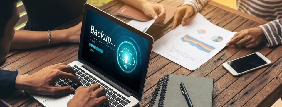 Backup Storage Data Internet Technology Business concept snugly Stock Photos