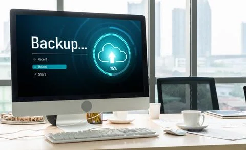 Backup Storage Data Internet Technology Business concept snugly Stockfoto's