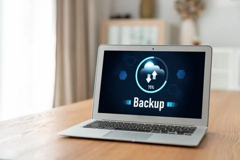 Backup Storage Data Internet Technology Business concept snugly Foto stock