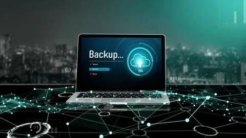 Backup Storage Data Internet Technology Business concept snugly Stockfoto's