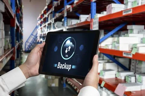 Backup Storage Data Internet Technology Business concept snugly 写真素材