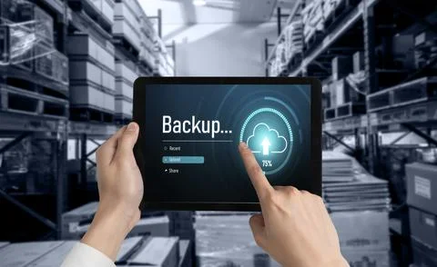 Backup Storage Data Internet Technology Business concept snugly 写真素材