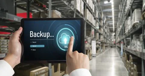 Backup Storage Data Internet Technology Business concept snugly Stock Photos