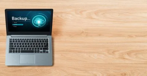 Backup Storage Data Internet Technology Business concept snugly Foto stock